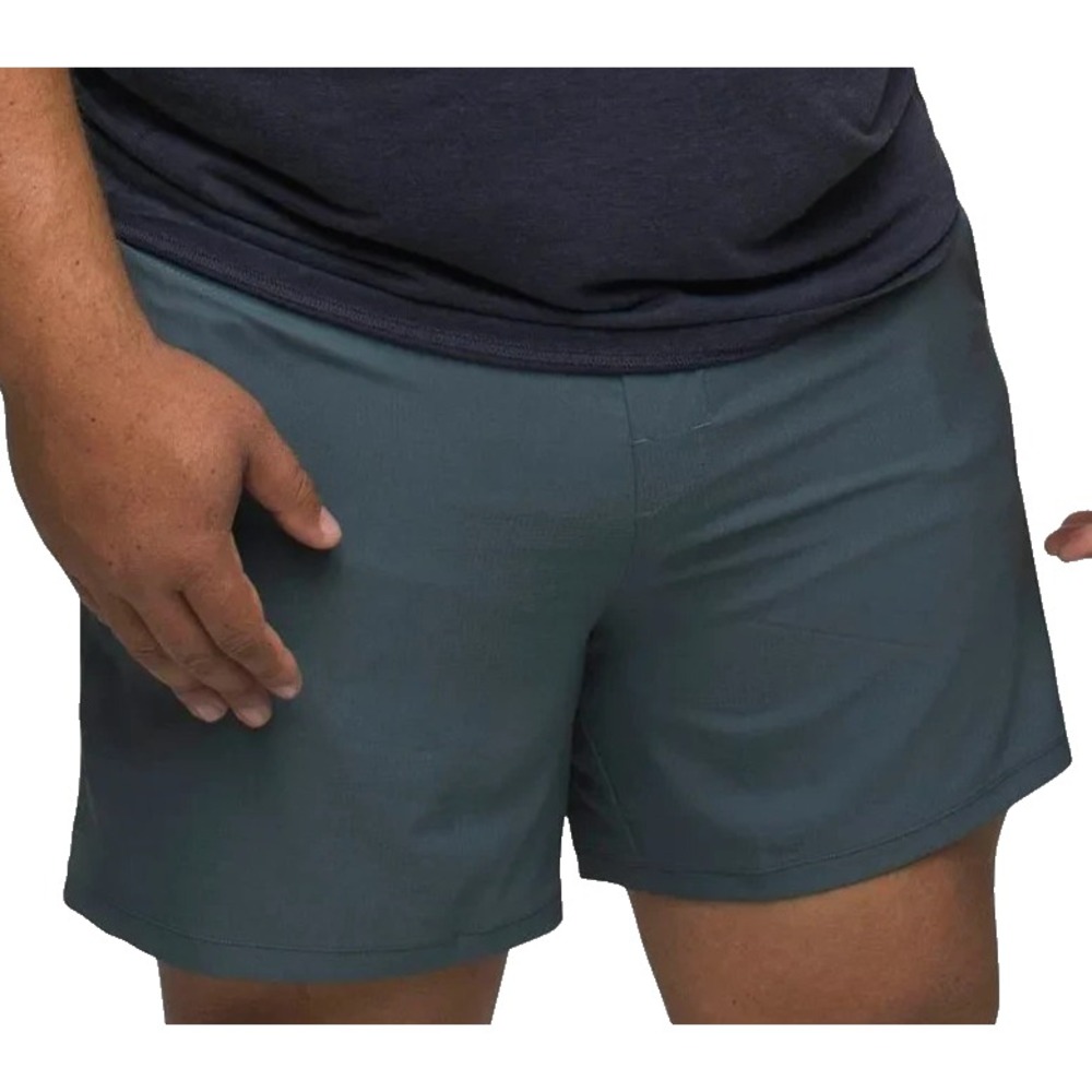 Prana Peak to Pavement Lined Short Men's XXL/6" Grey Blue NWT